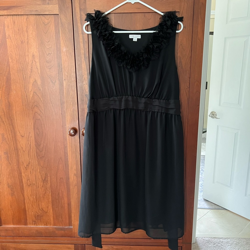 Liz Lange for Target black maternity dress, size L
